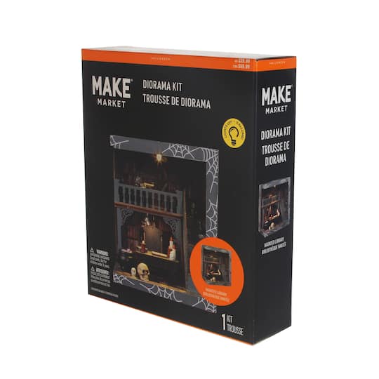 Haunted Library DIY Lighted Diorama Kit by Make Market®